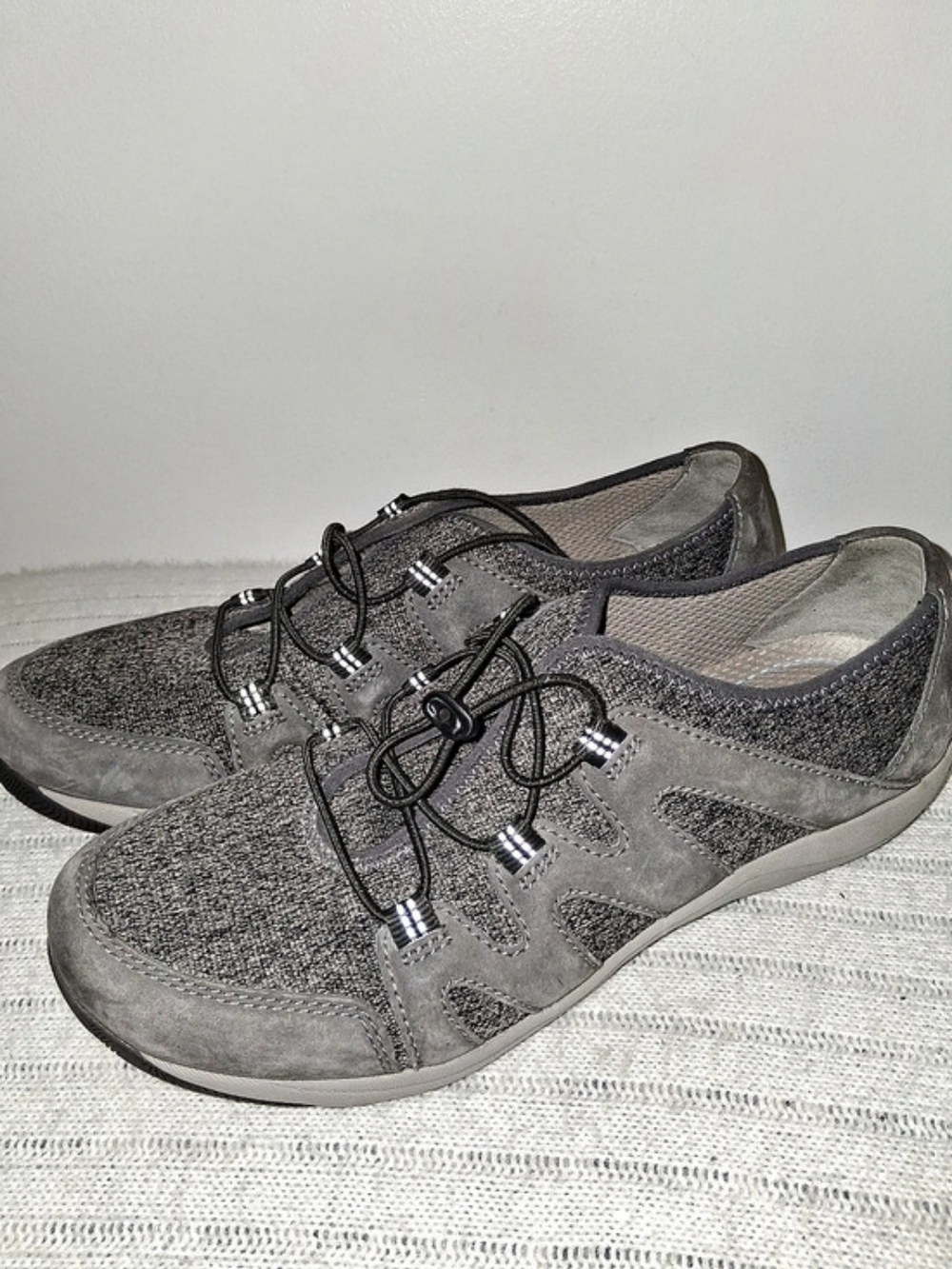 Dansko Gray Lace-Up Sneakers For Ladies,  Size EuR 42( US 10.5- 11)